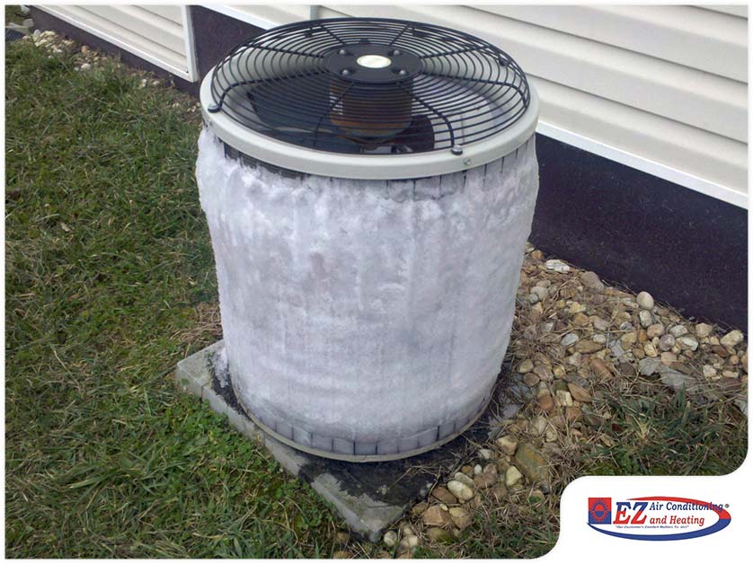 Iced-Up Heat Pump