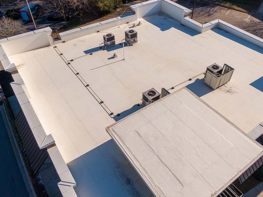 Why a Lot of Commercial Flat Roofs Are White