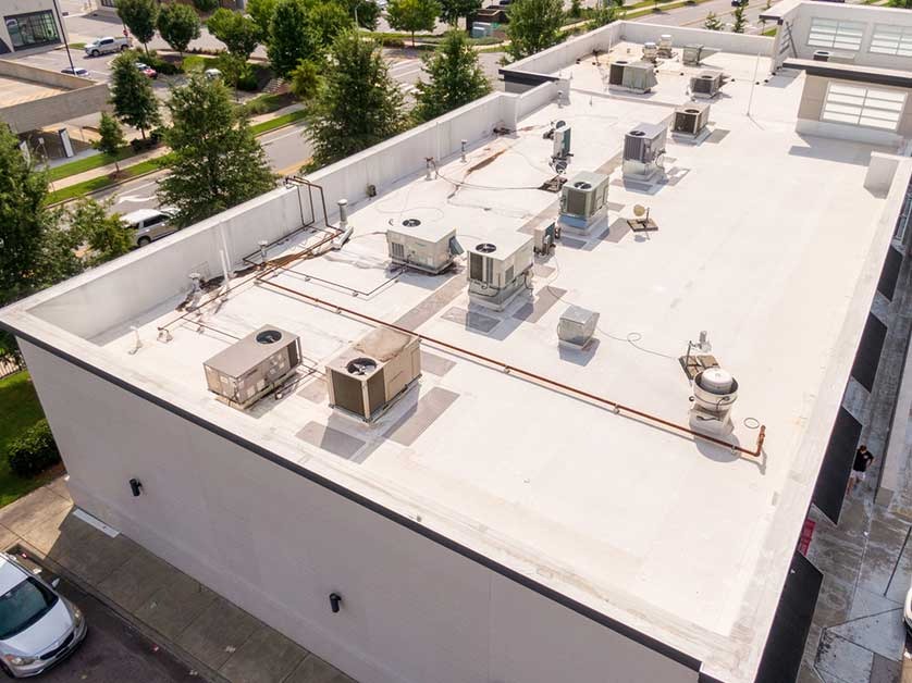 Why a Lot of Commercial Flat Roofs Are White